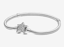 Acél karkötő Pandora Moments Asymmetric Star 599639C01-18