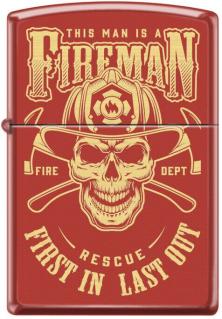 Öngyújtó Zippo Fireman Skull 3363