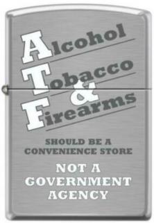 Öngyújtó Zippo Alcohol, Tobacco and Firearms 4371