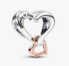 Gyöngy Pandora Two-tone Openwork Infinity Heart 782642C00