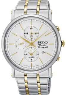 Karóra Seiko SNAF80P1 Premier Quartz Chronograph Alarm