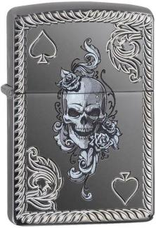 Öngyújtó Zippo Spade Skull 29666