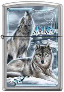 Öngyújtó Zippo Mazzi Alaska Wolf 7651