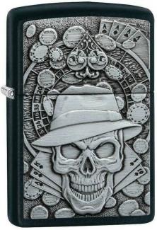 Öngyújtó Zippo Gambling Skull 49183