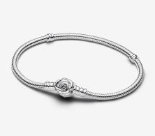 Acél karkötő Pandora Moments Rose 593211C00-18