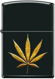 Öngyújtó Zippo Gold Cannabis Leaf 8471