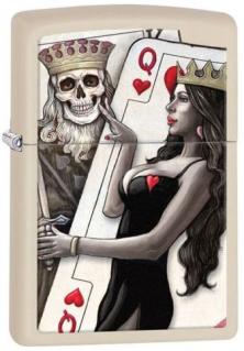 Öngyújtó Zippo Skull King and Queen Beauty 29393
