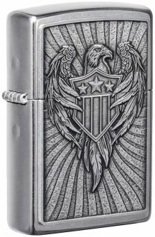 Öngyújtó Zippo Eagle Shield Emblem Design 49450
