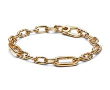 Acél karkötő Pandora ME Small-Link Chain 14k gold plating 569662C00-3