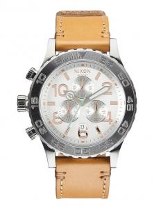 Karóra Nixon 42-20 Chrono Leather Natural/Silver A424 1603