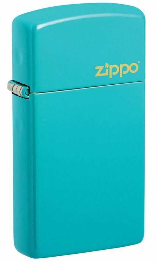 Öngyújtó Zippo Slim Turquoise Zippo Logo 49529ZL