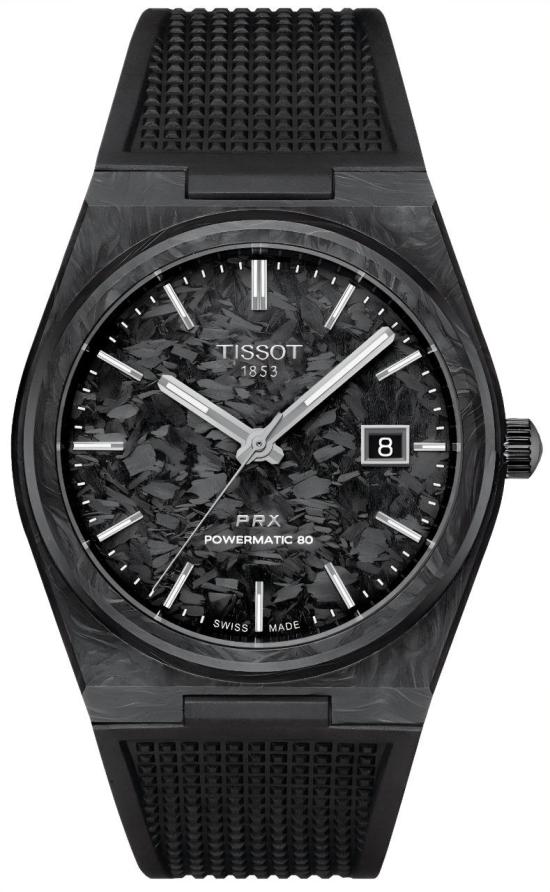 Karóra Tissot PRX Automatic Carbon T137.907.97.201.00