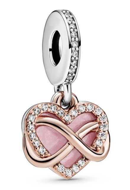 Medál Pandora Sparkling Infinity Heart 788878C01