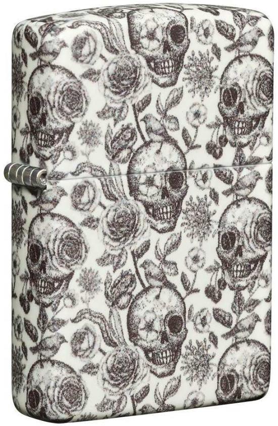 Öngyújtó Zippo Skeleton Design Glow in The Dark 49458