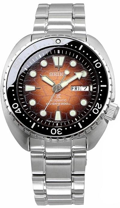 Karóra Seiko SRPH55J Prospex Brown King Turtle Shell U.S. Special Edition Oceanic Society 