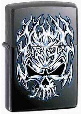 Öngyújtó Zippo Flaming Skull 7058