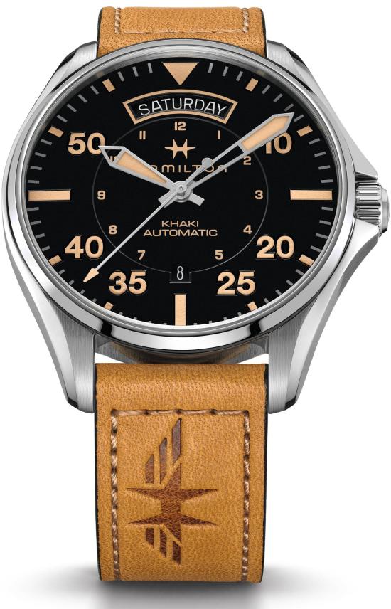 Karóra Hamilton Khaki Aviation Day Date Auto H64645531