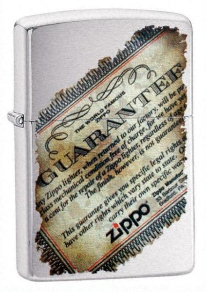 Öngyújtó Zippo Lifetime Guarantee 21473