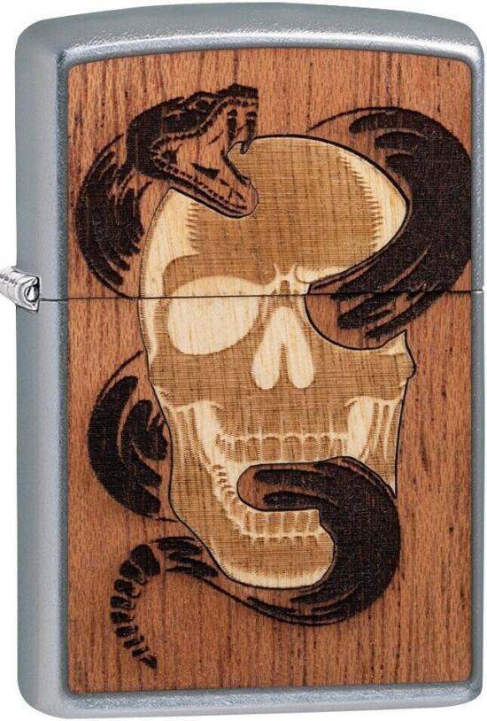 Öngyújtó Zippo Woodchuck Skull Snake 49042