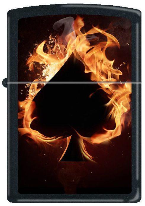 Öngyújtó Zippo Ace of Spades - Flaming 0242