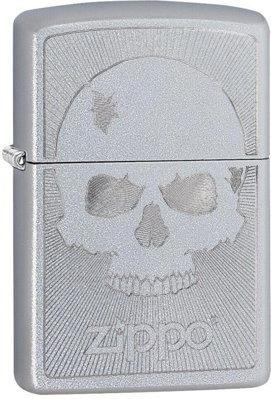 Öngyújtó Zippo Skull With Lines 29858