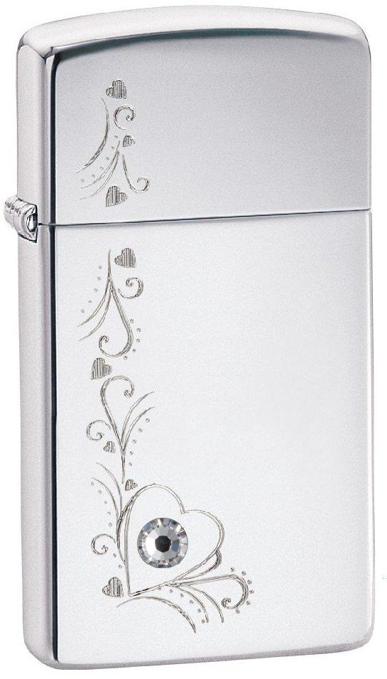 Öngyújtó Zippo Slim Bling Heart 22801