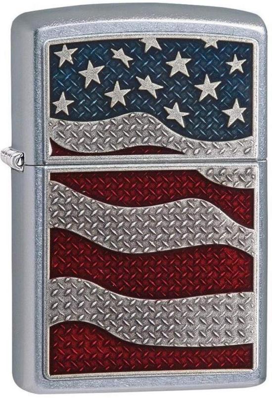 Öngyújtó Zippo 29513 Diamond Plate Flag