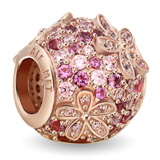 Gyöngy Pandora Pink Pavé Daisy Flower 788797C01