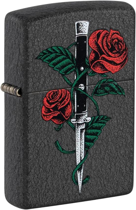 Öngyújtó Zippo Rose Dagger Tattoo Design 49778