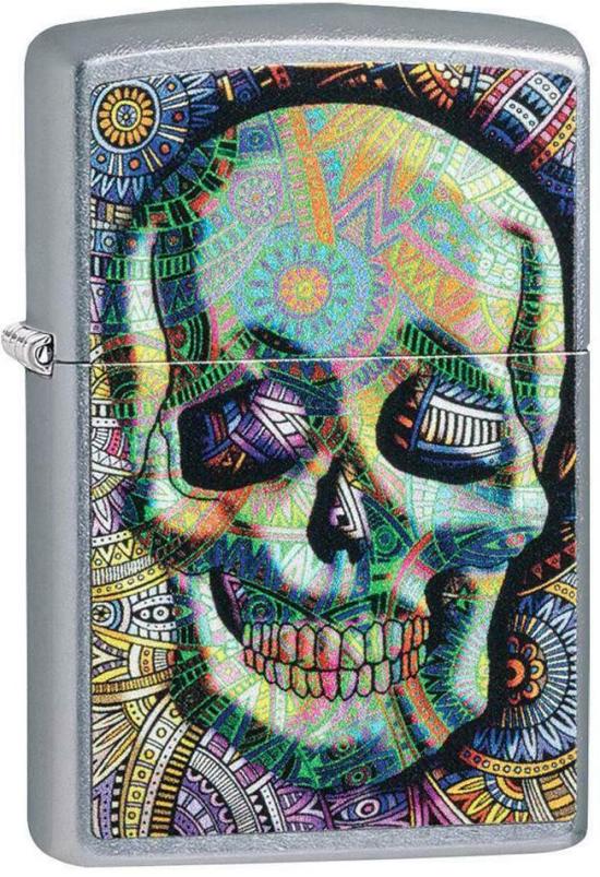 Öngyújtó Zippo Geometric Skull 49140
