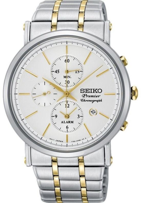 Karóra Seiko SNAF80P1 Premier Quartz Chronograph Alarm