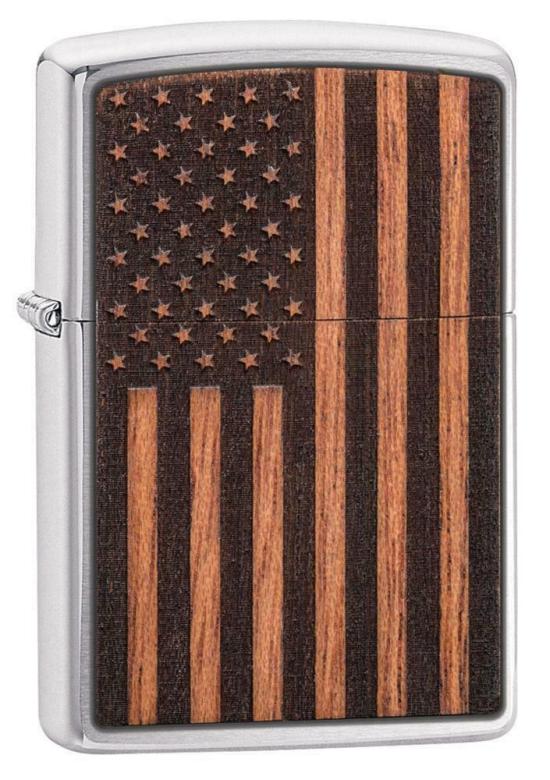 Öngyújtó Zippo Woodchuck American Flag 29966