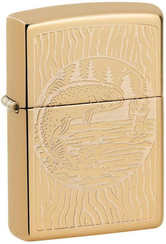 Öngyújtó Zippo Fisherman Brass 49610