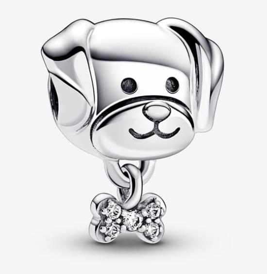 Gyöngy Pandora Pet Dog & Bone 792254C01
