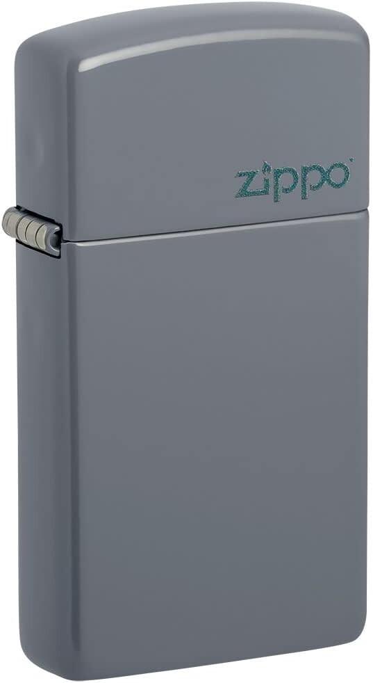 Öngyújtó Zippo Slim Flat Grey Zippo Logo 49527ZL