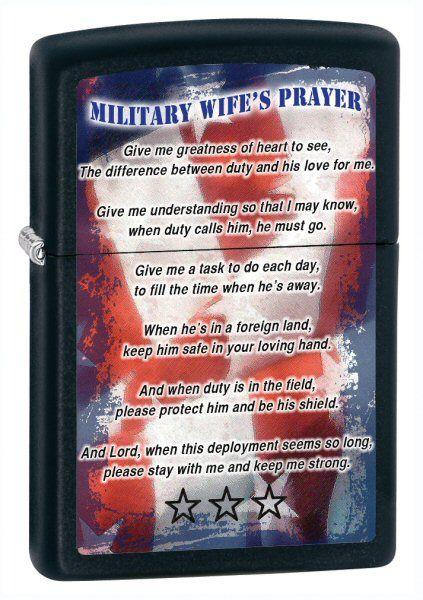 Öngyújtó Zippo Military Wife Prayer 26418