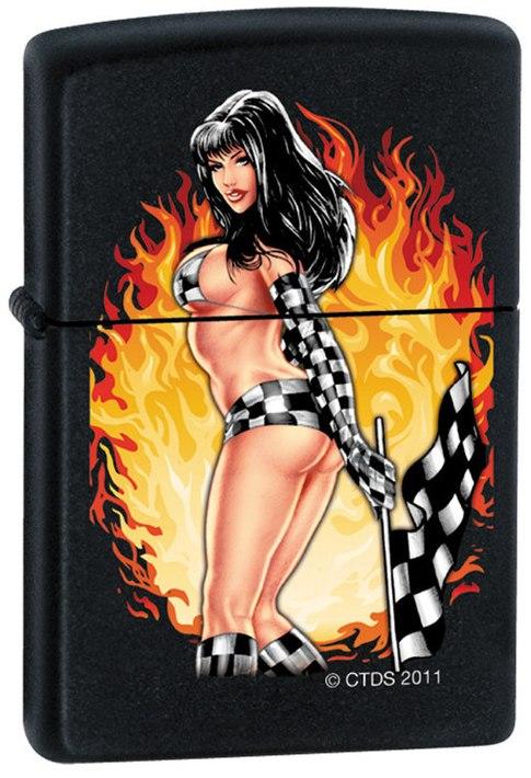 Öngyújtó Zippo Trevco Checker Pinup Girl 7282