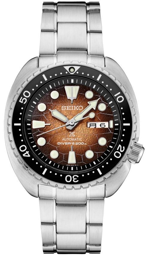 Karóra Seiko SRPH55J Prospex Brown King Turtle Shell U.S. Special Edition Oceanic Society 