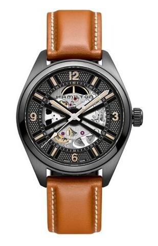 Karóra Hamilton Khaki Field Skeleton Auto H72585535