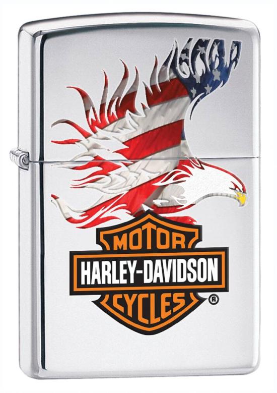 Öngyújtó Zippo Harley Davidson American Flag 22757