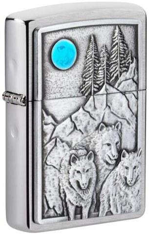 Öngyújtó Zippo Wolf Pack and Moon Emblem 49295