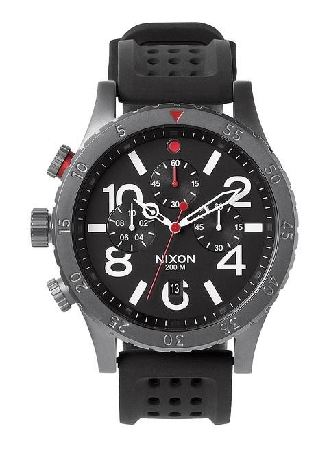 Karóra Nixon 48-20 Chrono P Gunmetal/Black/Red A278 1426