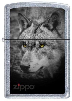 Öngyújtó Zippo Black And White Wolf 5179
