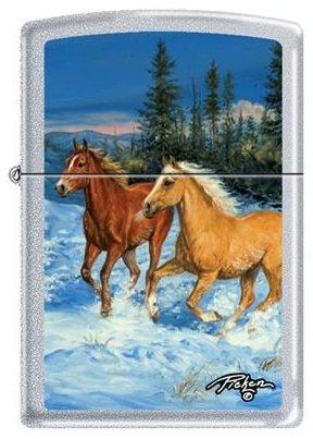 Öngyújtó Zippo Linda Picken Horses in Snow 0027
