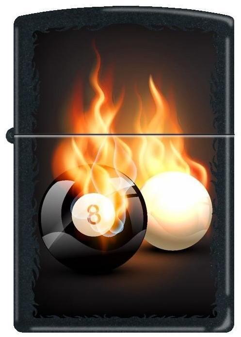Öngyújtó Zippo Vector Burning Pool 8 Ball 3734