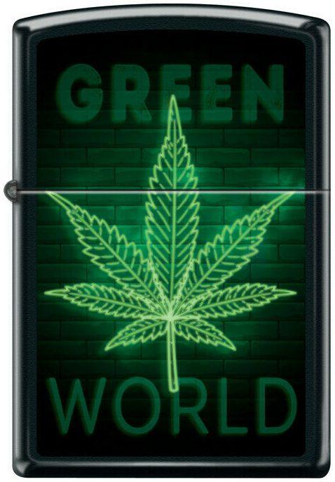 Öngyújtó Zippo Cannabis Green World 2418