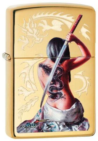 Öngyújtó Zippo Mazzi Dragon Girl Sword 29668