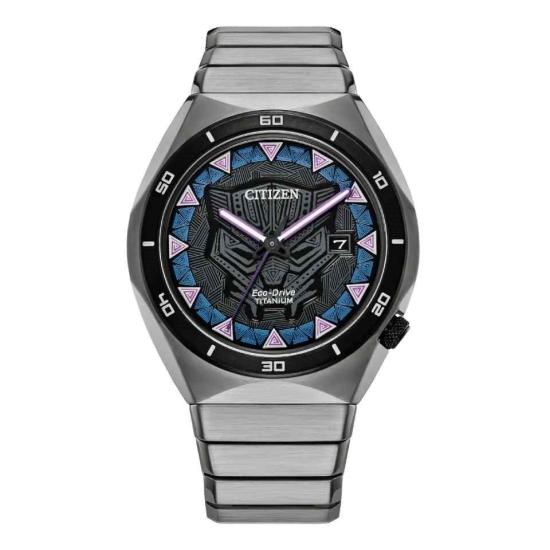 Karóra Citizen AW1668-50W Eco-Drive Marvel Black Panther Super Titanium