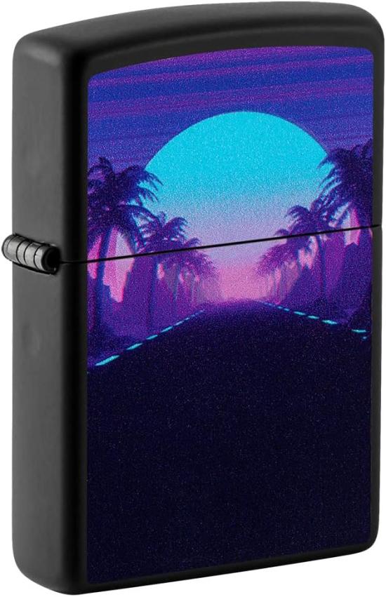 Öngyújtó Zippo Sunset Black Light Design 49809