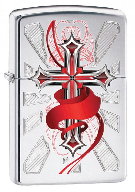 Öngyújtó Zippo Cross With Wings 22842